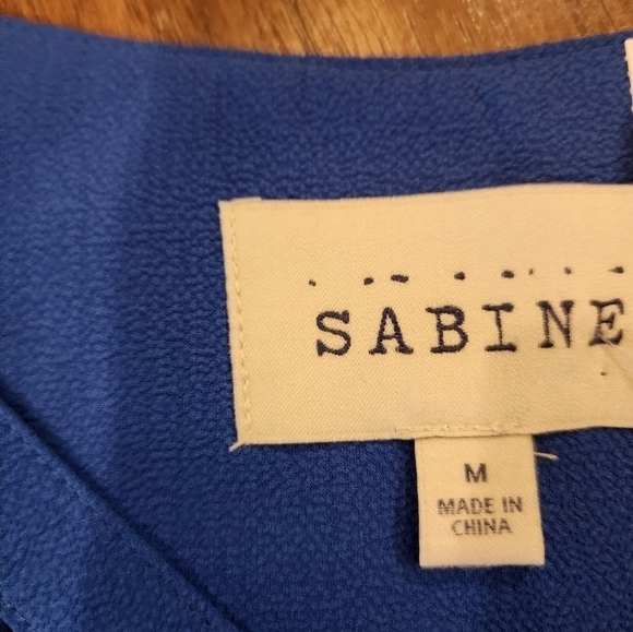 Sugar candy mountain Sabine Royal Blue 3/4 Sleeve sheath eyelet Mini DRESS M - Picture 5 of 10